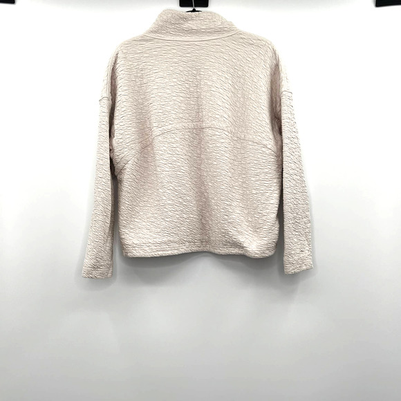 Lululemon Cream Textured Full Zip 8 - Picture 2 of 3